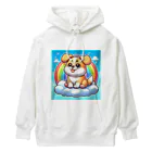 Minoyaの雲に乗った犬 Heavyweight Hoodie