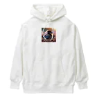 SETURAのキュートカラス お花 Heavyweight Hoodie