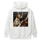 SSparrowのピアノを弾く犬 Heavyweight Hoodie