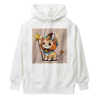 ganeshaの魔法の杖を持ったかわいいライオン Heavyweight Hoodie