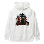 Mamechan2021の戦いの後のコーヒータイム Heavyweight Hoodie