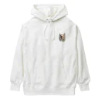 猫島のじかんのたまらない島猫のどアップ顔グッズ① Heavyweight Hoodie