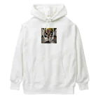 たそがれ！動物村の猫った驚いた Heavyweight Hoodie