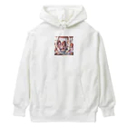 SWQAの温泉を楽しむ女子 Heavyweight Hoodie