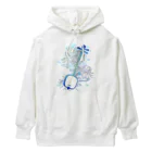 綾錦工房 りこりすの三味線 -雪月花-【月下美人】 Heavyweight Hoodie