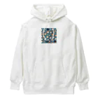 AokikkiYunのくるくるマンチカン Heavyweight Hoodie