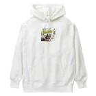 39キリリンの可愛くねているニャアー Heavyweight Hoodie