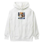 oricoricoのクッションの上でくつろぐ柴犬 Heavyweight Hoodie