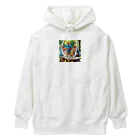 hitayakiのアイスクリームを楽しむ家族 Heavyweight Hoodie