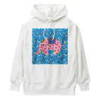 ピンクの象の幸福を呼ぶピンクの象 Heavyweight Hoodie