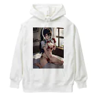 白尻のセクシー美少女アニメキャラクターグッズ Heavyweight Hoodie