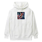 YFCの大都会に立つシリアスなキツネ② Heavyweight Hoodie