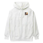 cazlandの未来を見つめる哀愁CAT Heavyweight Hoodie