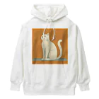 ミリススタイルの凛々しく立つネコ Heavyweight Hoodie