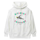 Astrio SUZURI店のヒレナガネジリンボウ　カラー文字 Heavyweight Hoodie