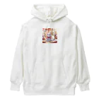 Yukari3977のリボンをつけた白猫ちゃん Heavyweight Hoodie