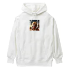 もふもふ日本史の戦ねこ Heavyweight Hoodie