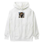 もふもふ日本史のねこ　出陣 Heavyweight Hoodie