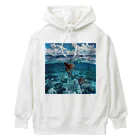 AQUAMETAVERSEのモルジブの大海原で人魚が泳いでいますsanae2074 Heavyweight Hoodie