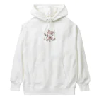 RURIBOSHI_ROCKの連なるアフリカツメガエル(アルビノ) Heavyweight Hoodie