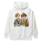 可愛い男の子イラスト販売所　By,keicyanの男の子　中学1年生　ランチタイム Heavyweight Hoodie