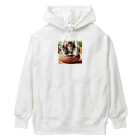 YFCの土鍋に可愛い親子猫が3匹④ Heavyweight Hoodie