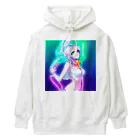 きゅぴきゅぴガールの銀髪きゅぴきゅぴ★不思議ちゃんガール Heavyweight Hoodie