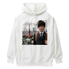 可愛い男の子イラスト販売所　By,keicyanの男の子　中学1年生　タワーバッグに Heavyweight Hoodie