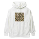 Zawashopのアイヌ　ラマタリ風ボックスロゴ Heavyweight Hoodie