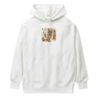 tattat259のカフェでくつろぐ女の子 Heavyweight Hoodie