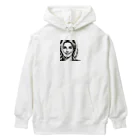 jittamanの微笑む女性 Heavyweight Hoodie