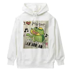 KIYOKA88WONDERLANDのピアノかっぱくん Piano Kappa-kun Heavyweight Hoodie