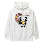 イラスト MONYAAT のCT54ズレぱんだちゃん　アイスを食べよう_bs Heavyweight Hoodie