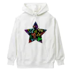 LalaHangeulのカラフルなハングルの宇宙 Heavyweight Hoodie