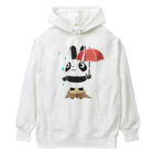 イラスト MONYAAT のラビットパンダ Heavyweight Hoodie