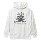 onehappinessのI LOVE DOG 肉球 Heavyweight Hoodie