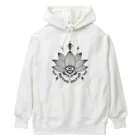 Alba spinaの蓮　モノクロ Heavyweight Hoodie