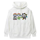 生物＝ケモノのヲ店の『かくばる』amusement park Heavyweight Hoodie