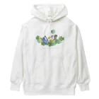 kitaooji shop SUZURI店のヤマトシジミとカタバミ Heavyweight Hoodie