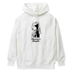 HermannStrasseのイラスト絵画：フェルメールとフトアゴヒゲトカゲ Heavyweight Hoodie