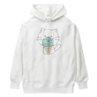 flower87boxのチョコミントアイスとネコちゃん Heavyweight Hoodie