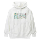 温泉グッズ@ブーさんとキリンの生活の猫の温泉（カラー） Heavyweight Hoodie