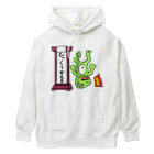 生物＝ケモノのヲ店のひっくりかえる Heavyweight Hoodie