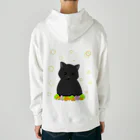 greetenの癒し猫 黒猫 Heavyweight Hoodie