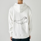 neconos Goodsのあざらしのひと（黒） Heavyweight Hoodie