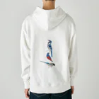 エダマメトイチ雑貨店のI love blue birds 4 -2 Heavyweight Hoodie