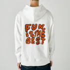 CHOMEのFUN IS THE BEST・オレンジ Heavyweight Hoodie