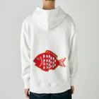 nicomaru111の赤い魚 Heavyweight Hoodie