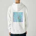 ちゃすみんwith Dragon&Angelのツイン龍Dragon light blue Heavyweight Hoodie