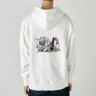 猫のきぬくんのお店のバンドにゃん Heavyweight Hoodie